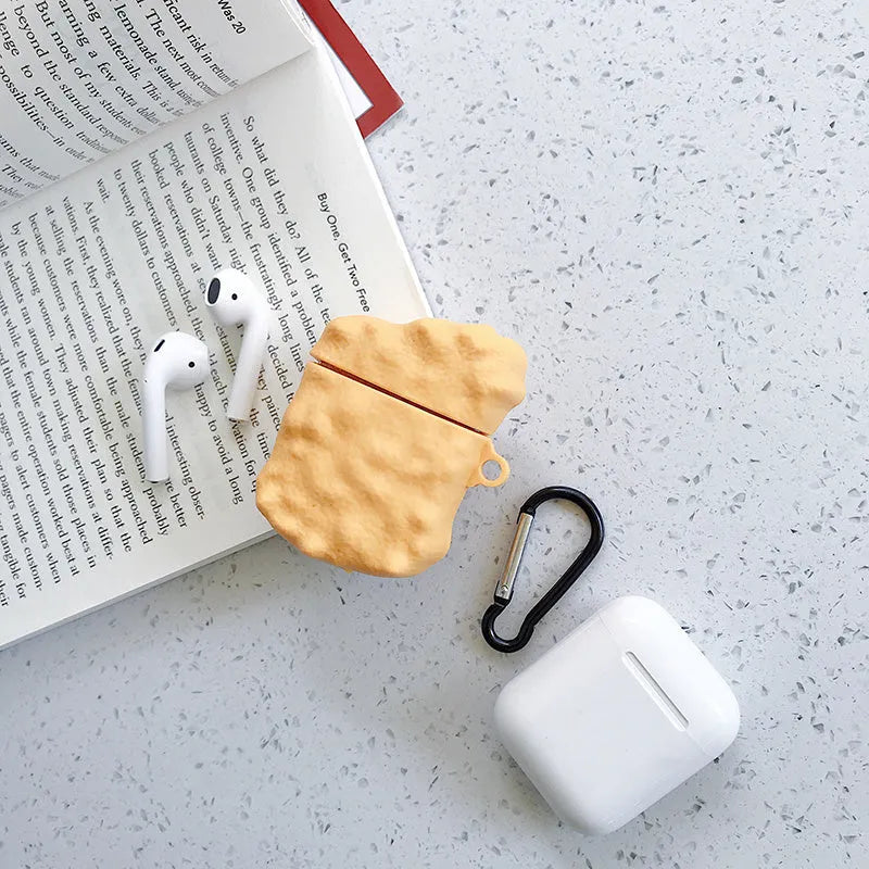 Cartoon animal design silicone protective case for AirPods 1 and 2 generation charging case in multiple colours.