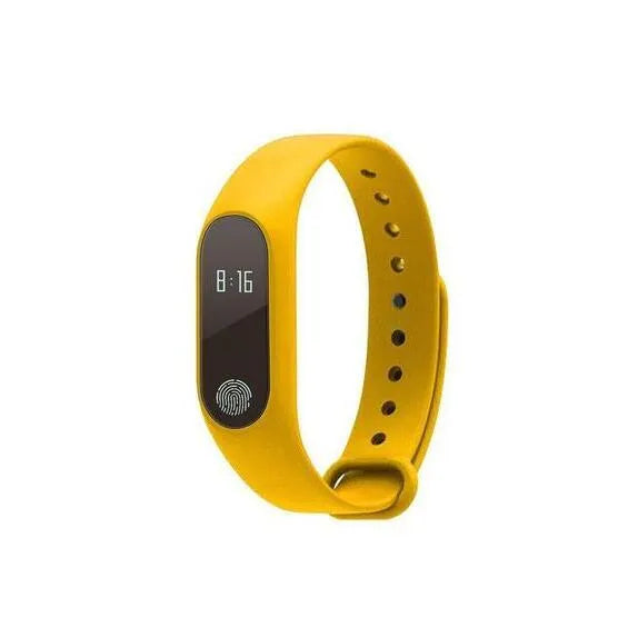 Motion intelligent hand ring fitness tracker watch in six colour options with heart rate monitor display