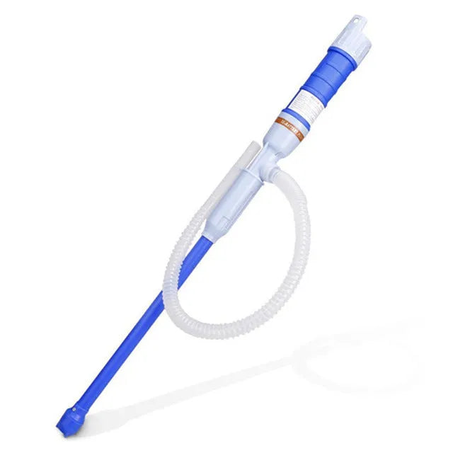 Manual siphon hand pump for fuel oil gasoline transfer in blue or red PP material