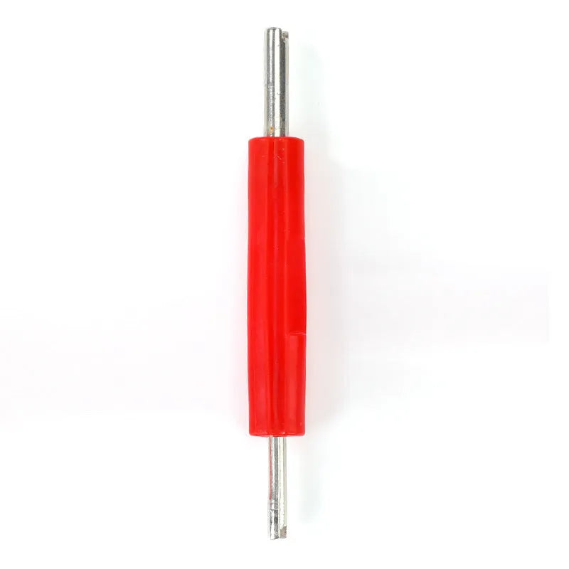 Aluminium alloy single-head twist valve wrench tool shown in one of three available colour styles.