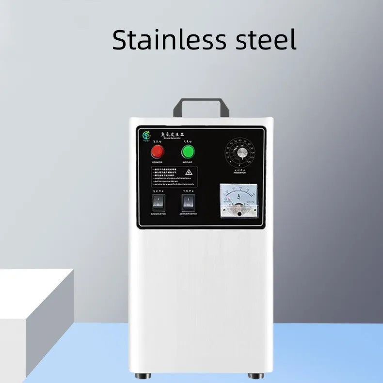 Ozone generator fruit and vegetable washer machine in stainless steel or white finish with 20g/h output