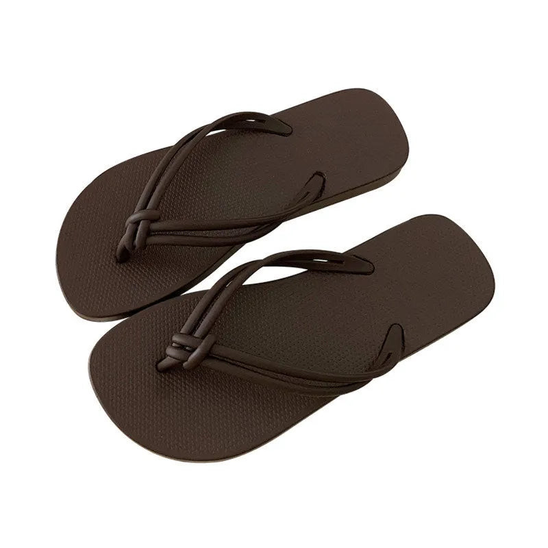 Men's casual flip flops with toe covering design in five colour options on PVC injection moulded sole