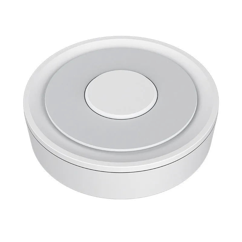 White square ZigBee smart home gateway hub for home automation control.