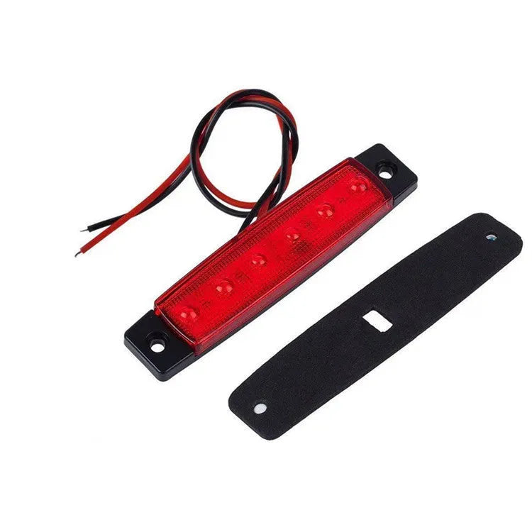 Trailer side warning light unit with SMD LEDs in red, yellow, white, blue, or green options