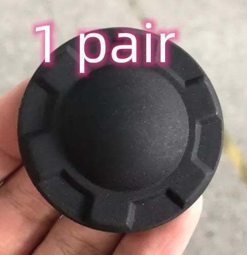 Aluminium alloy decorative stickers for car steering wheel buttons in brushed red, silver, and blue colours