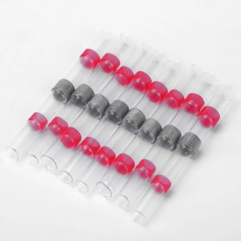 Heat shrinkable terminal block in seven colours for waterproof 32 amp electrical connections