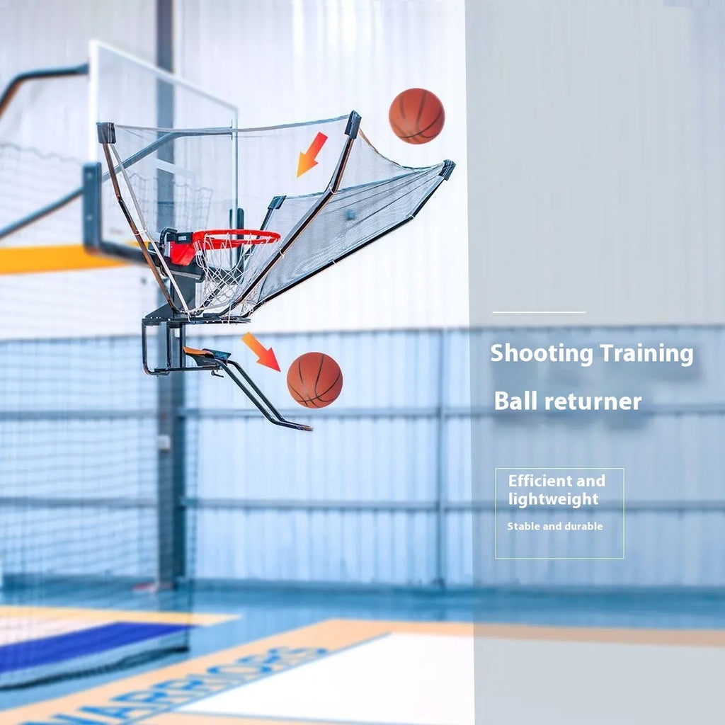 Automatic basketball training return machine made of cowhide leather and iron, shown in New Upgrade Second Generation colour.