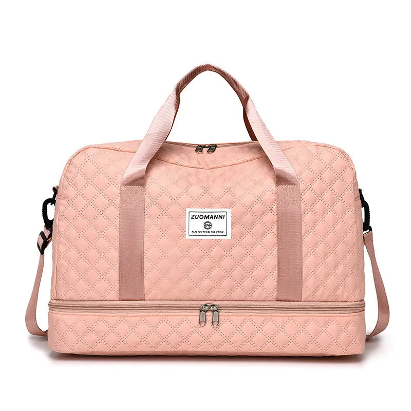 Oxford cloth leisure travel bag with 36-55L capacity in a street style design, shown in a selected colour.