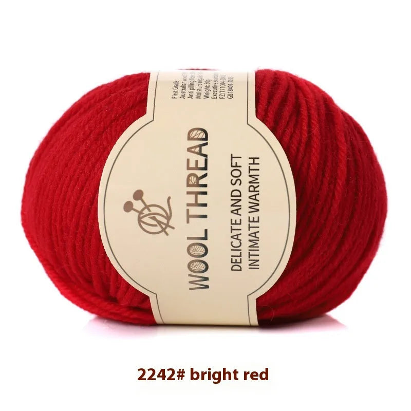 Roll of hand knitting wool yarn for baby garments in various colour options