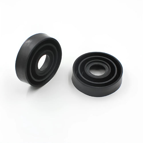 Silicone car headlight dust cover showing closed and open style options.