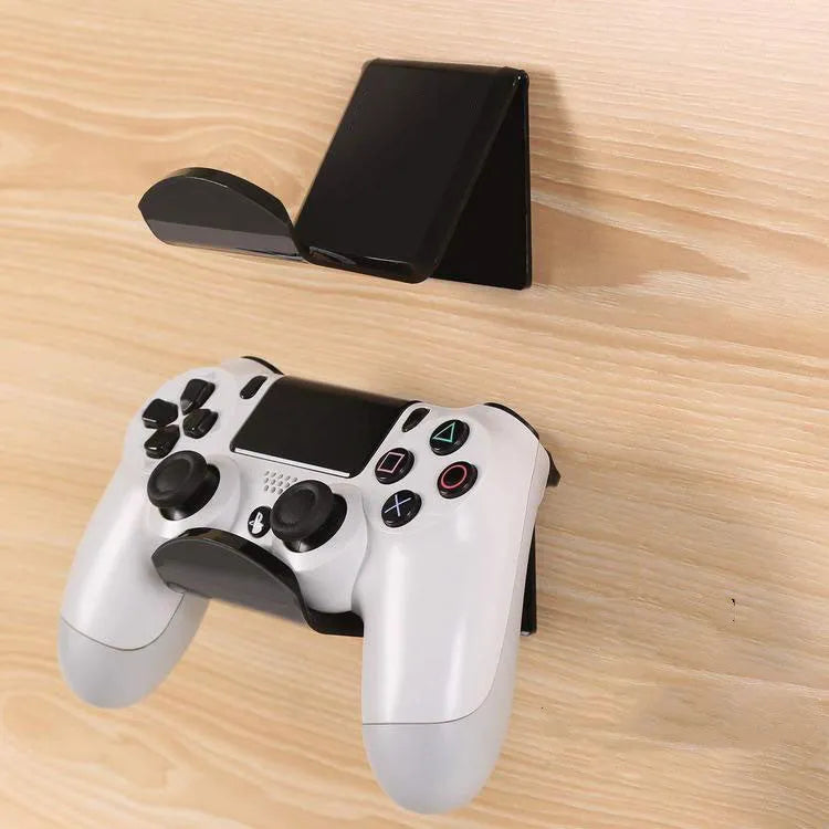 Universal game controller wall mount bracket in black, white or transparent colour options