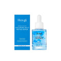 Hyaluronic multi peptide serum 30ml bottle with facial skincare treatment label
