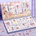 Children's decorative sticker collection showing five themed designs for craft projects
