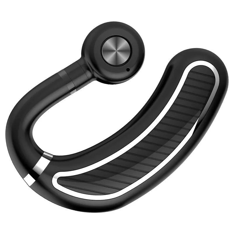 Wireless sweatproof earphones in black gold, black silver, box, and white gold colour options.