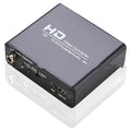 Black HDMI to DVI converter with coaxial audio output and 1.5 metre cables