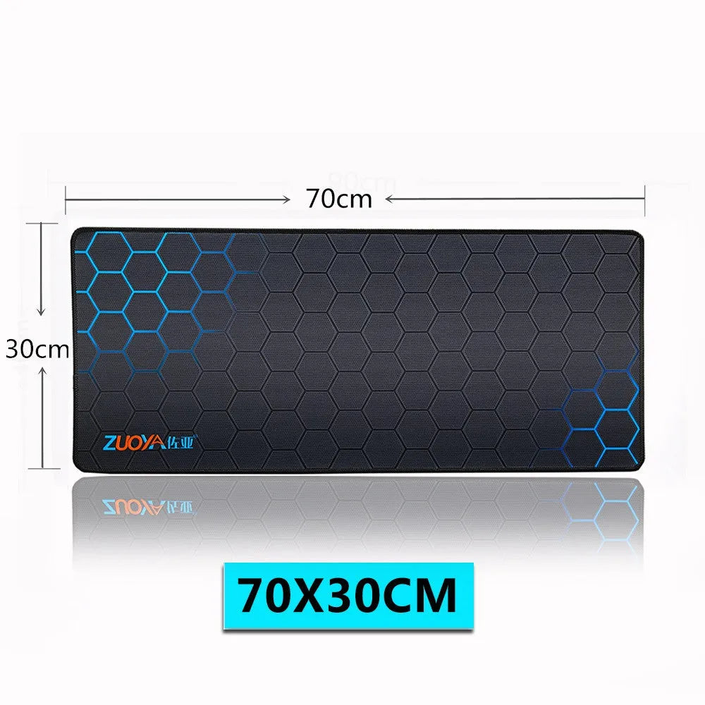Custom cartoon extended mouse pad L size 900x400mm natural rubber base