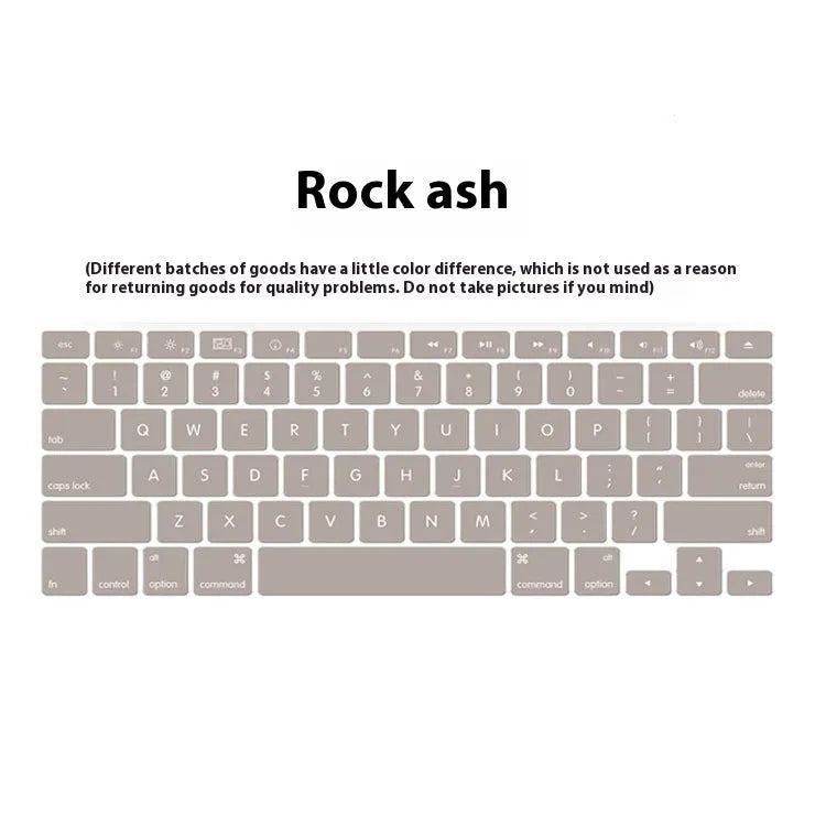 MacBook silicone keyboard cover with high-definition printing for Air11 and Pro16/14 models in multiple colours