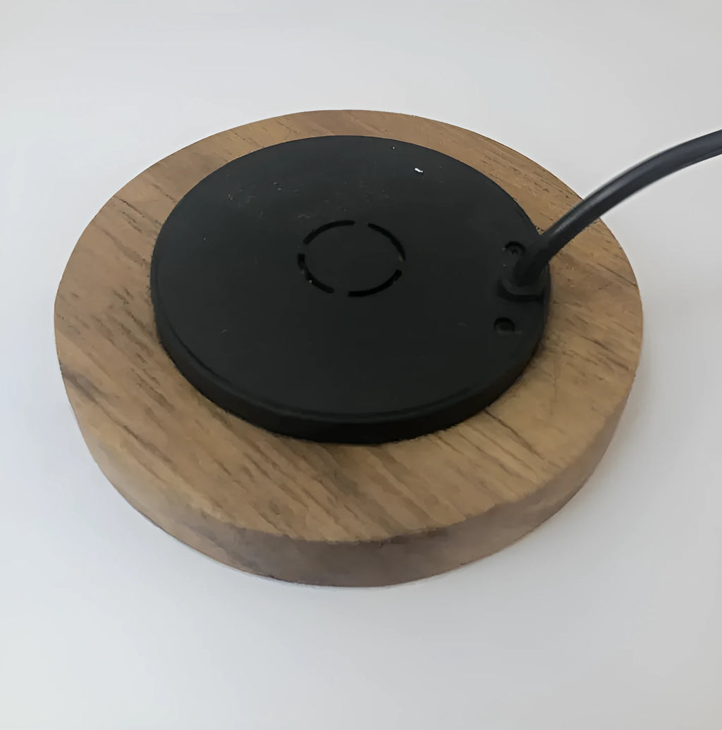 60mm round wireless charger for embedded furniture installation