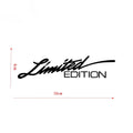 Black laser reflective car sticker with text design on PET material for vehicle decoration