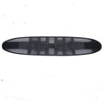 Black breathable sports waist support belt with an internal steel plate for lumbar stabilisation.