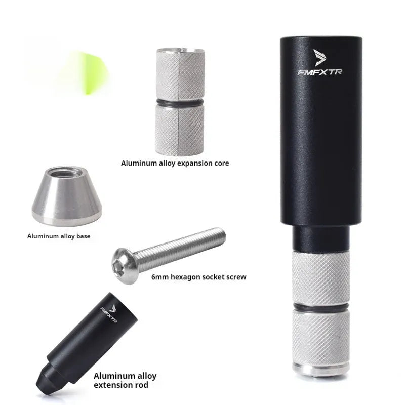 Aluminium alloy mountain bike handlebar extension rod with folding mechanism and 15-20mm adjustment range