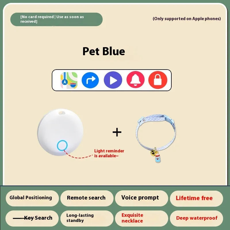 GPS pet locator device for cats and dogs with collar attachment