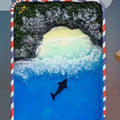 DIY bamboo marine landscape handmade model ornament with whale and island theme options