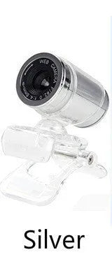 480P HD webcam with CMOS sensor, glass lens, 640x480 resolution, 140cm cable, 5.5x3cm size, black colour