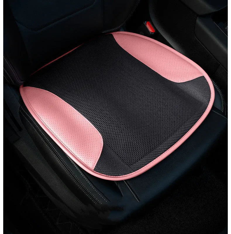 USB ventilated car seat cushion in multiple colours with cooling fans visible
