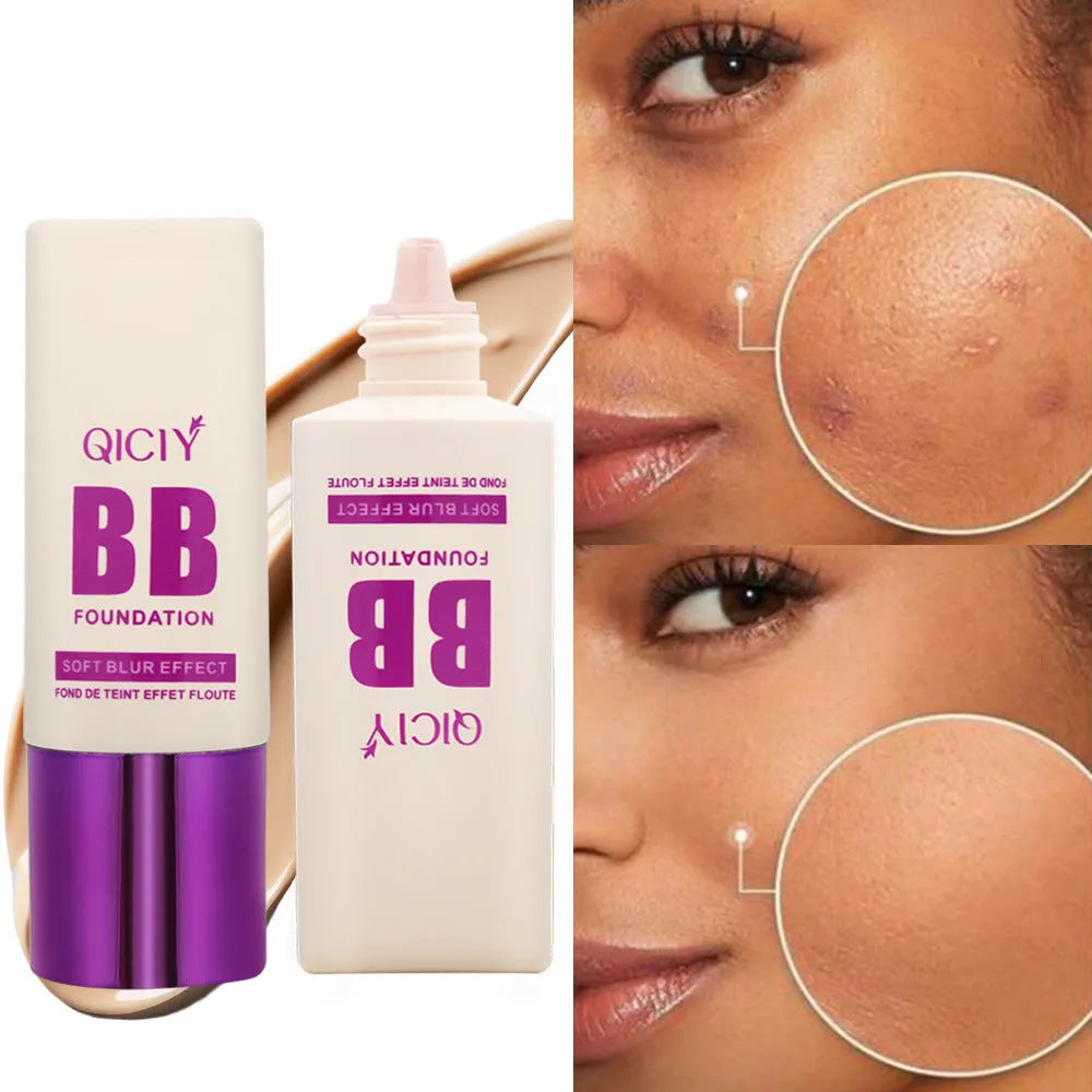 Feeding bottle applicator for 10-shade brightening BB cream liquid foundation concealer.