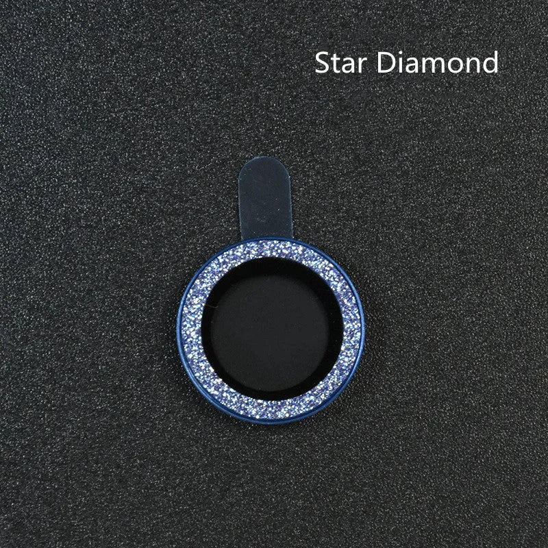 Diamond lens film protector ring made of aluminium alloy and tempered glass for iPhone 12 Pro Max camera