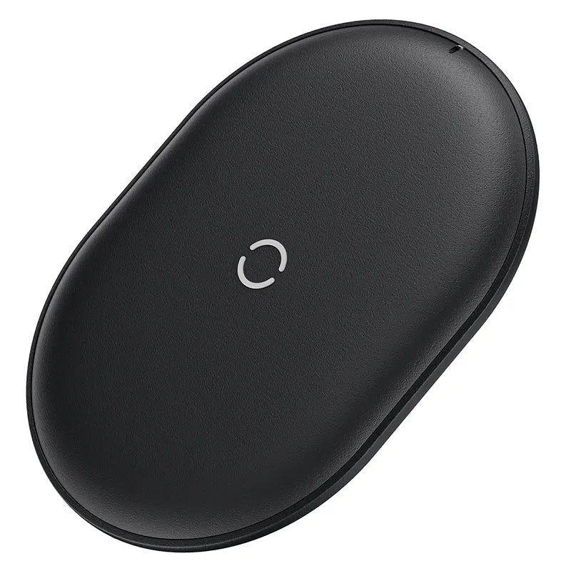 15W wireless charging pad with Type-C cable in black or white colour options