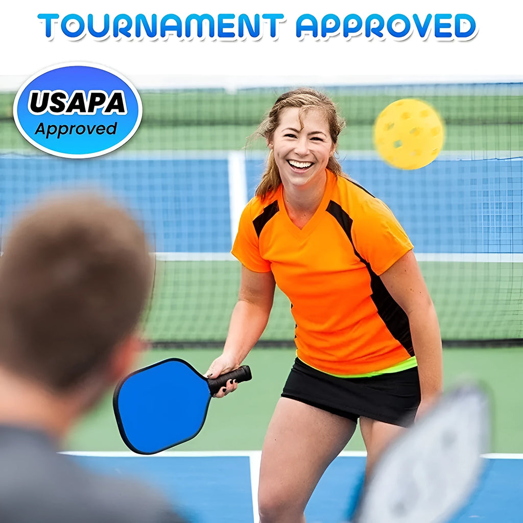 Poplar wood table tennis and pickleball training racket for adult beginners