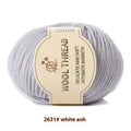 Roll of hand knitting wool yarn for baby garments in various colour options
