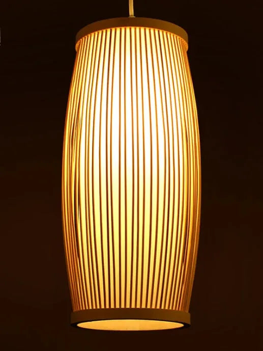 Southeast Asia style bamboo plait lamp with E27 lamp holder for decorative lighting
