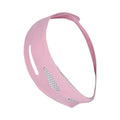 Far infrared elastic V face bandage facial care tool in pink and black colour options