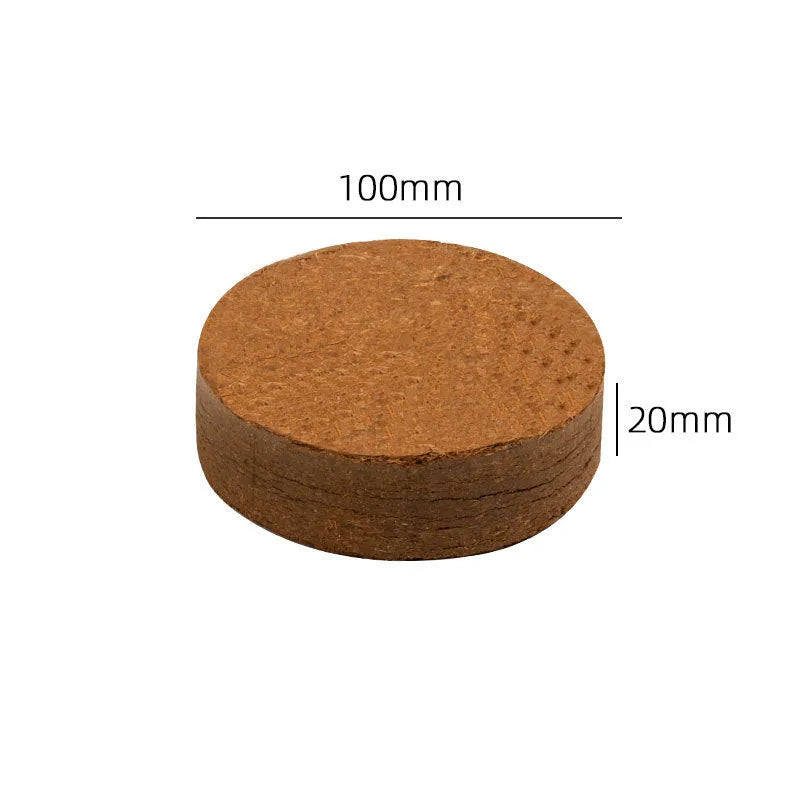 Nutrient soil medium blocks for vegetable planting with eight size specifications and 500% water absorption
