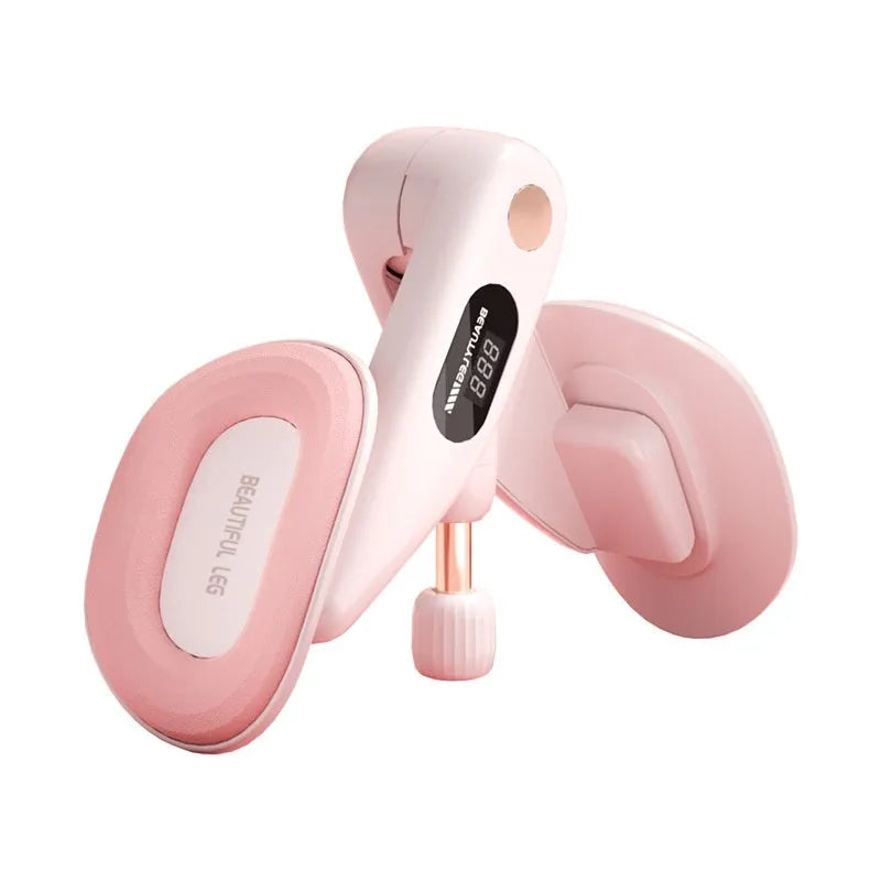 Gray pelvic floor muscle training device with digital counter display on ABS plastic body