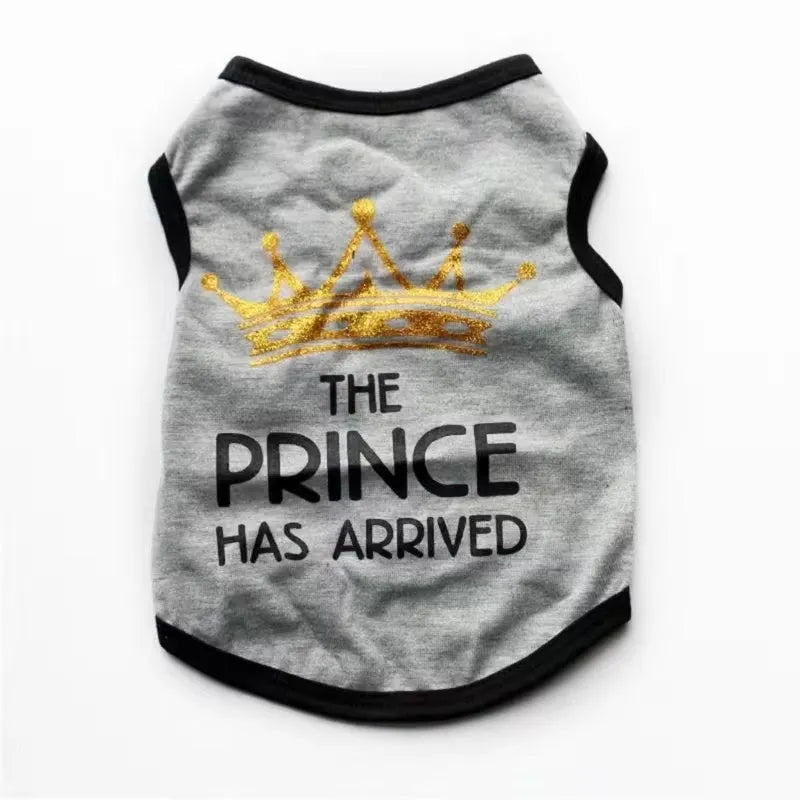 Cotton puppy vest for spring and summer wear in multiple colours and sizes
