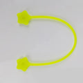 Silicone cable winder with magnet in assorted colours on a white background