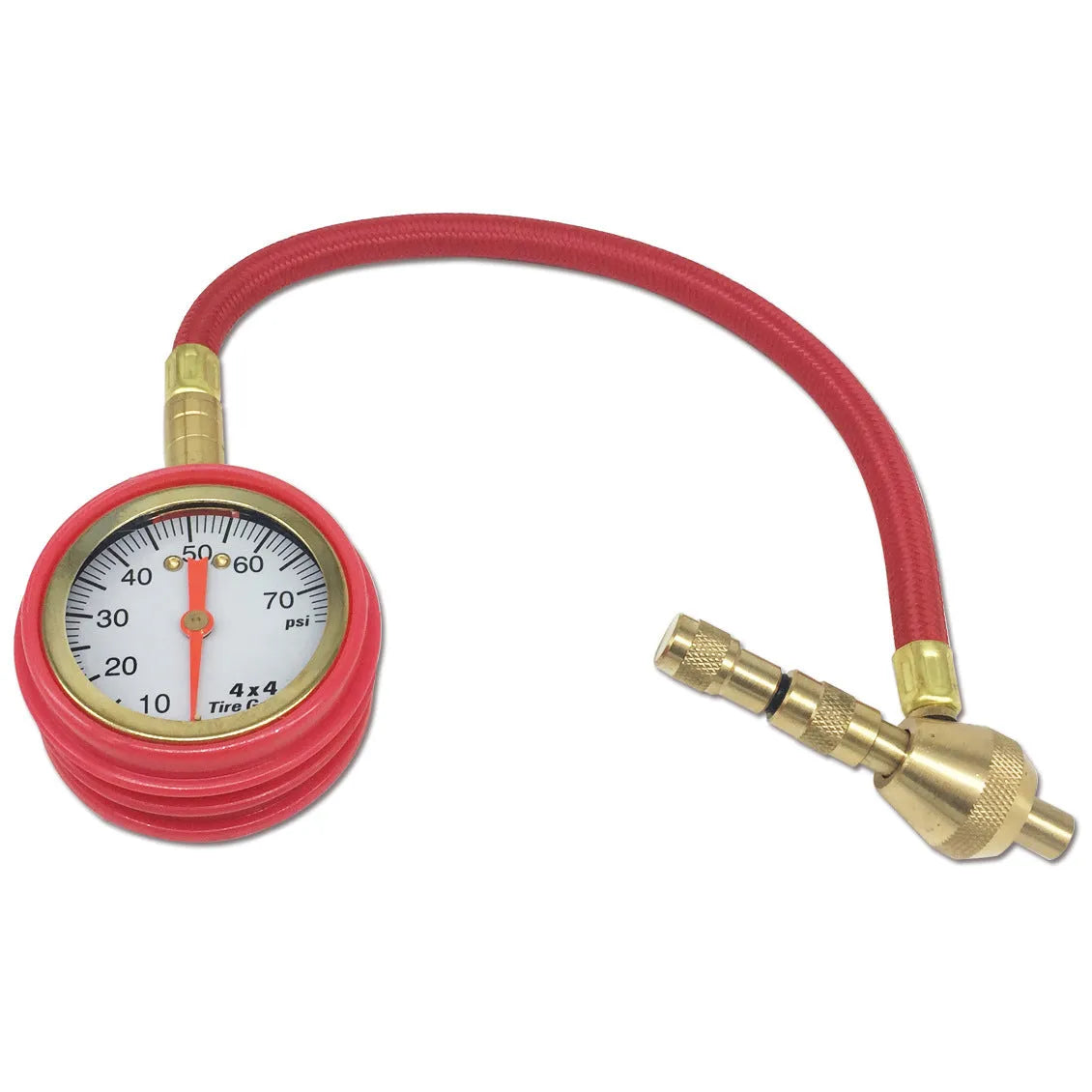 Mechanical tyre pressure gauge with deflation valve for off-road vehicles and trucks