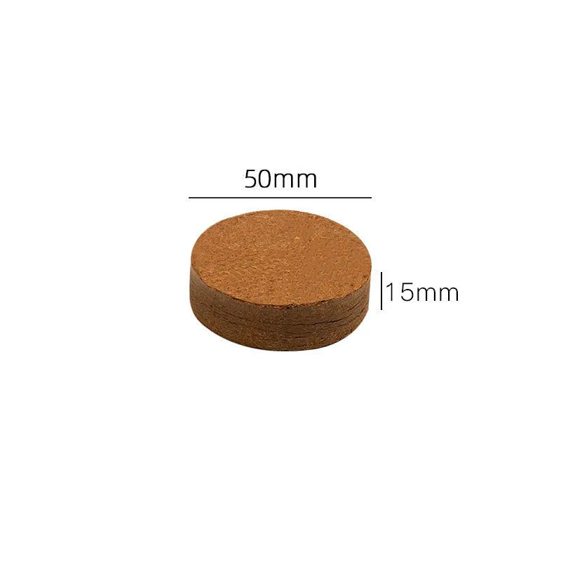 Nutrient soil medium blocks for vegetable planting with eight size specifications and 500% water absorption