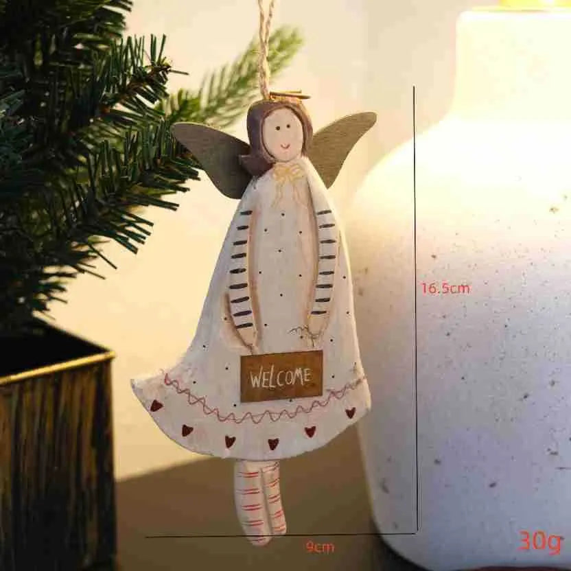 Wooden door plate pendant with hand-painted letters and XINGX design in American country style