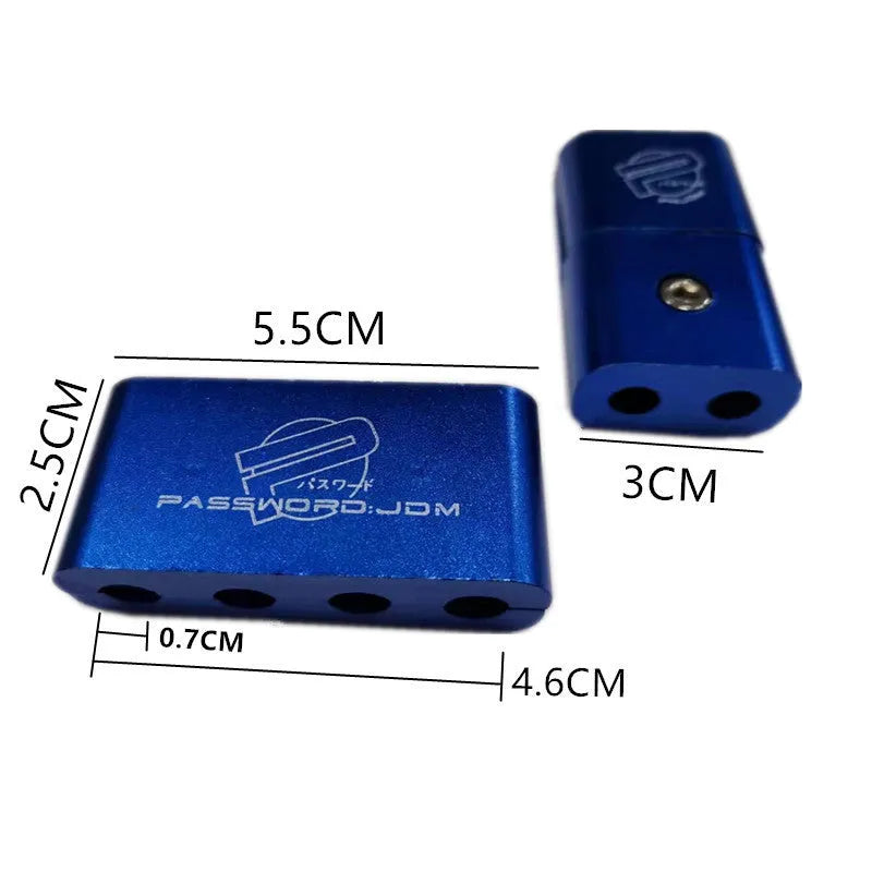 Three-piece metal car modification fastening clamp in six colour options