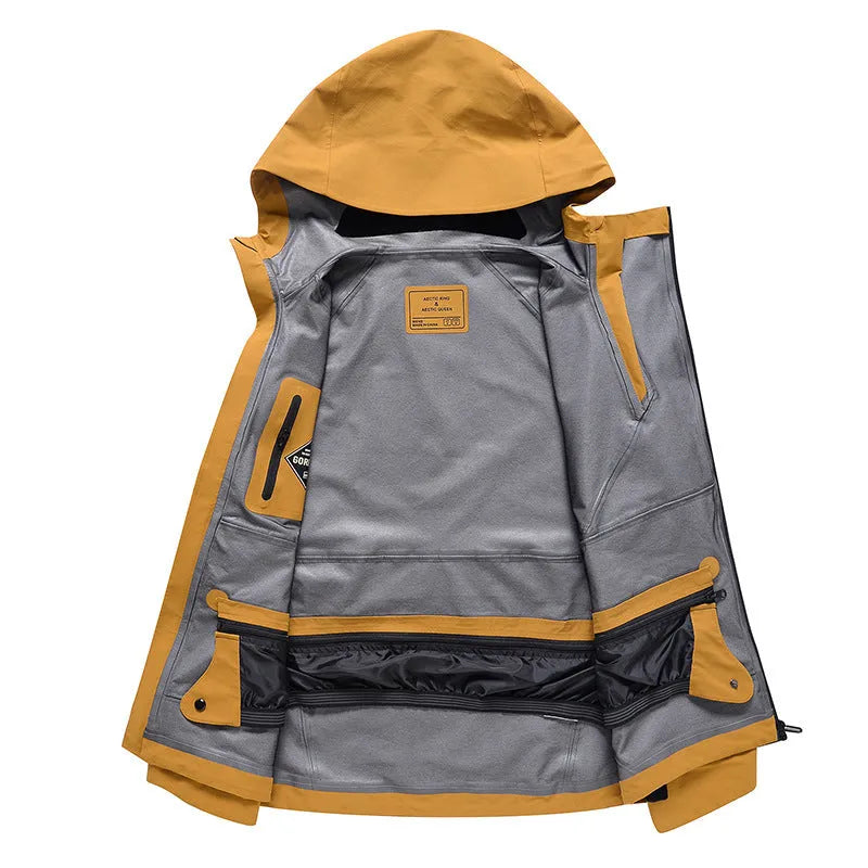 Unisex waterproof windproof ski suit for winter sports in multiple colour options