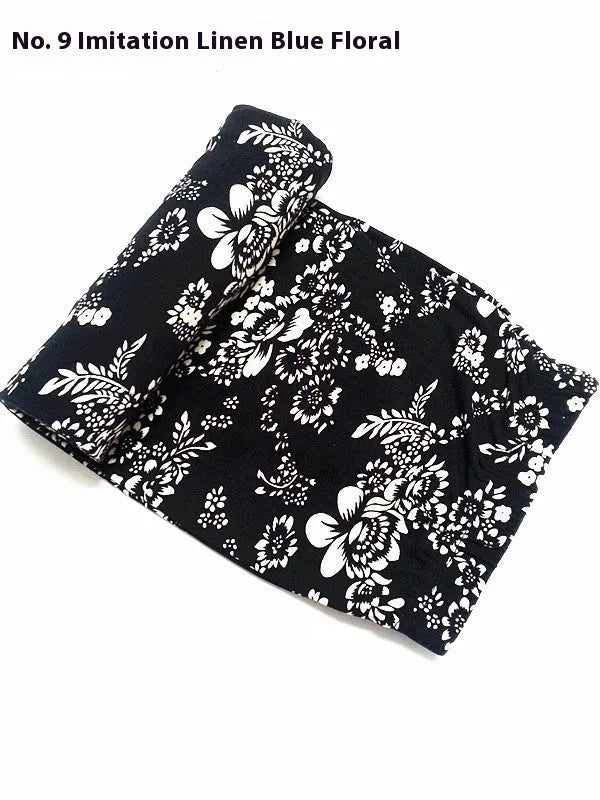 Lady stretch skinny pencil leggings cropped 92cm polyester fibre free size red rose