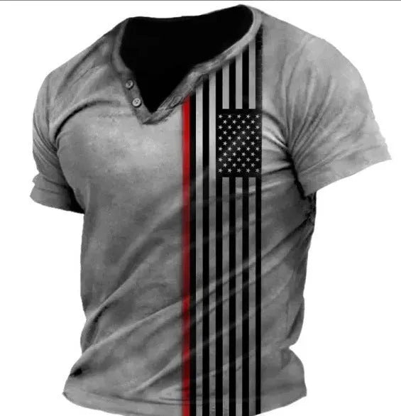 Men's short sleeve polyester sports shirt with lapel buttons in bird eye cloth fabric