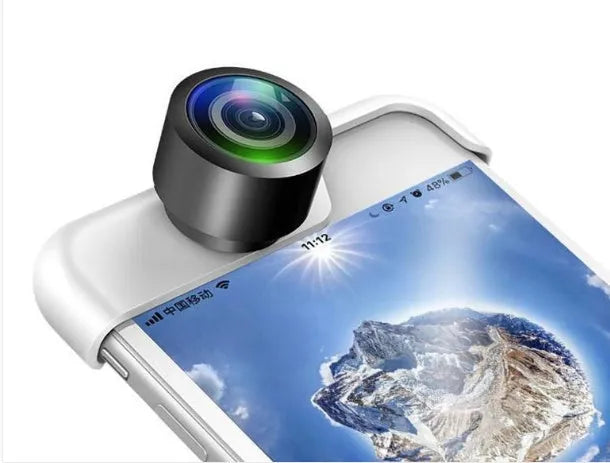 360-degree panoramic camera lens attachment for Apple iPhone smartphones