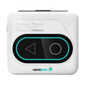 Bluetooth mini thermal printer in avocado green, pink, yellow duck, or white colours showing 87mm compact size