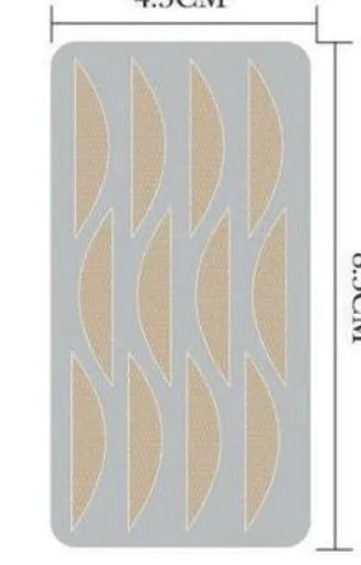 Box of no glue eyelid stickers in non-woven fabric for household use.
